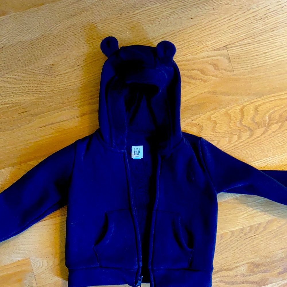 Baby blue zip up jacket